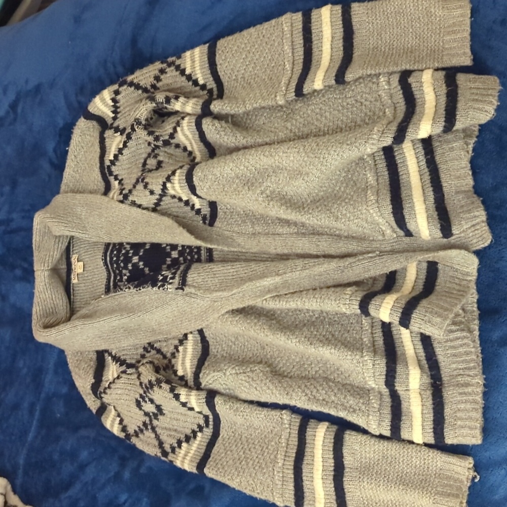 Grey and Blue Merona cardigan